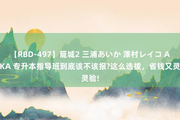 【RBD-497】籠城2 三浦あいか 澤村レイコ ASUKA 专升本指导班到底该不该报?这么选拔，省钱又灵验!