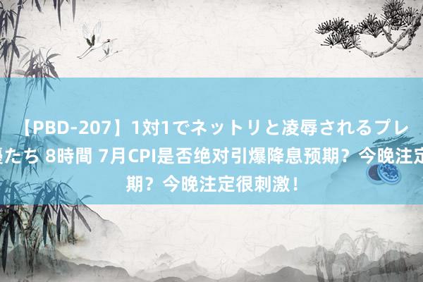 【PBD-207】1対1でネットリと凌辱されるプレミア女優たち 8時間 7月CPI是否绝对引爆降息预期？今晚注定很刺激！